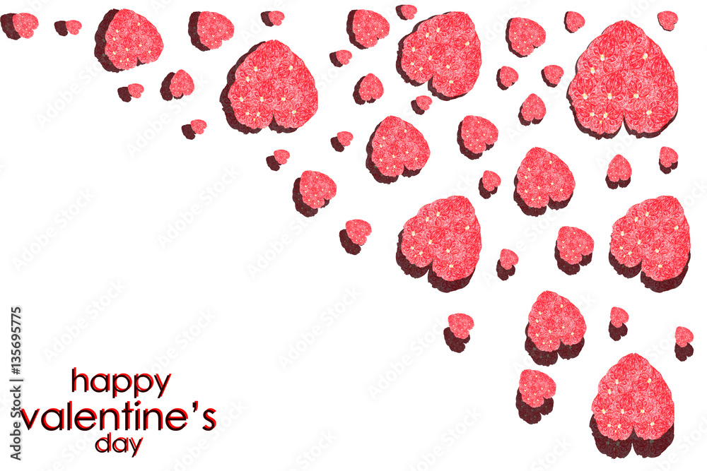 Fototapeta premium Anthurium flowers for Valentine Days.