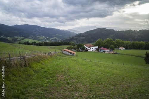 Paisaje rural, Guipuzcóa, País Vasco, España