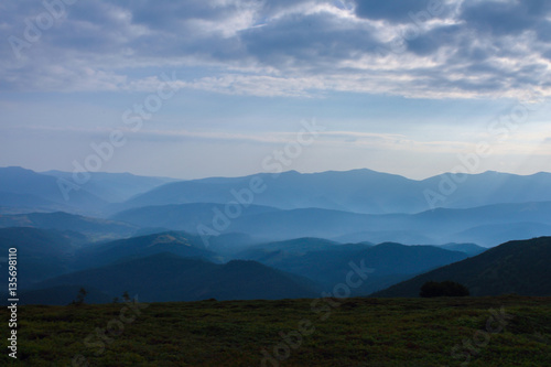 summer, ukraine, mountain, sunset, carpathian , mountain range ,landscapes ,tourism , journey ,outdoors ,sky ,fog ,clouds ,blue sky ,tourist ,Alps ,hiking ,hiking backpacks , people in the mountain