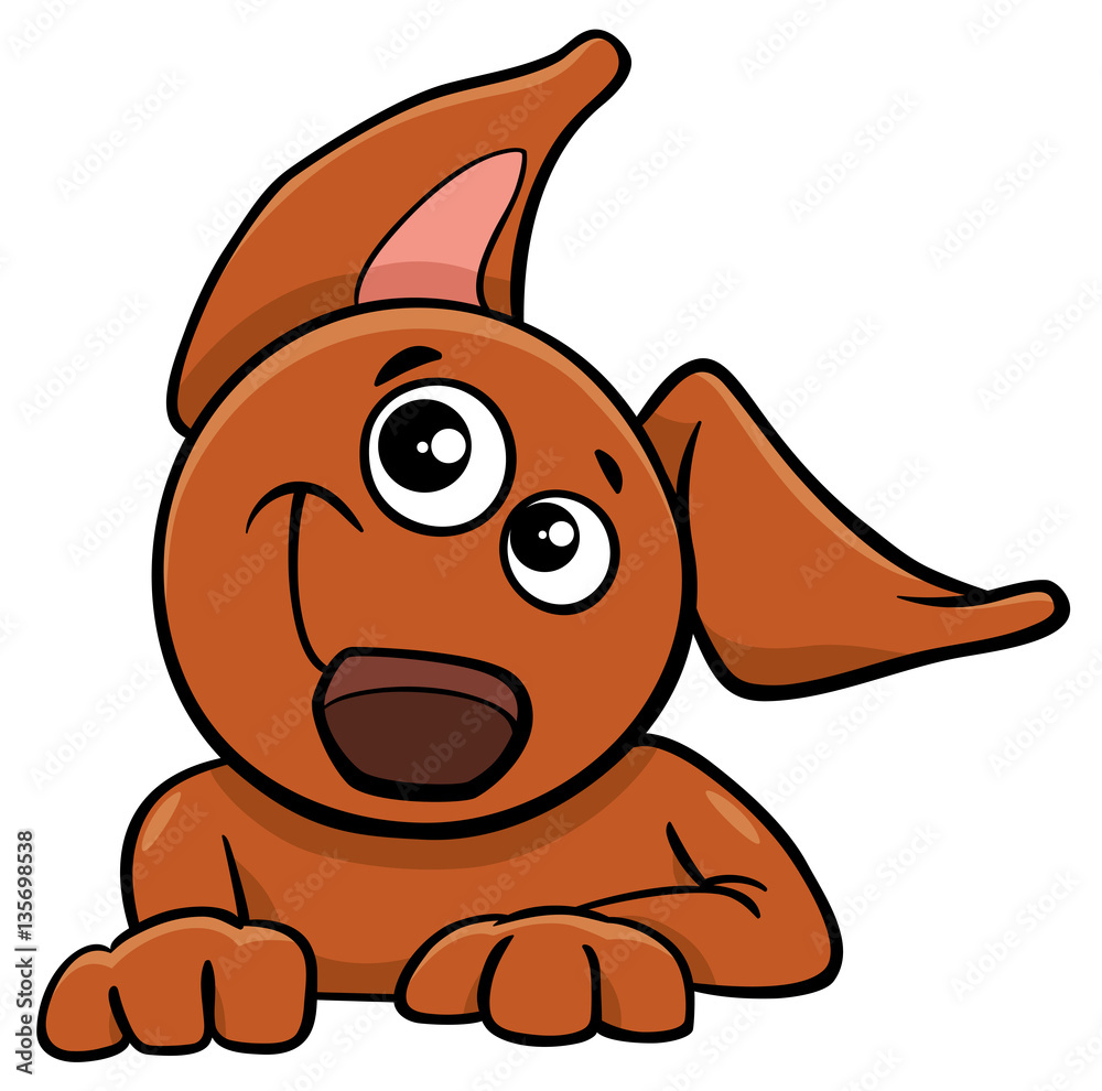 Obraz premium dog or puppy cartoon character