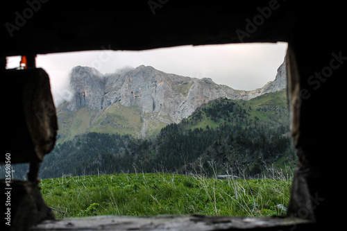 Caucasus ,Spring, mountain ,Russia, panorama , height ,mountain range ,snow ,landscapes ,,journey ,outdoors  