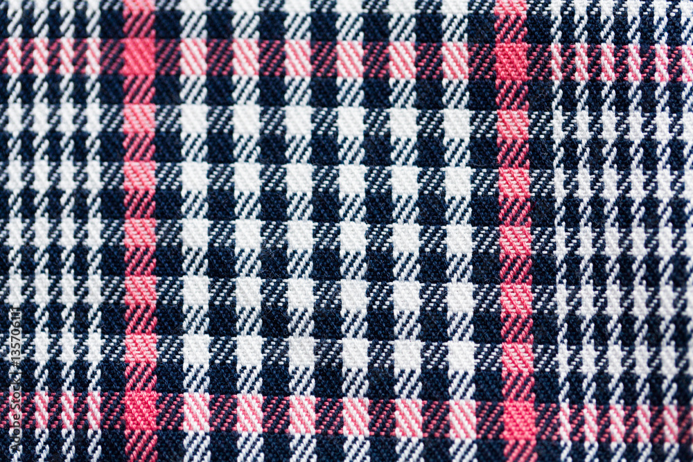 close up of checkered textile or fabric background close up of checkered textile or fabric background