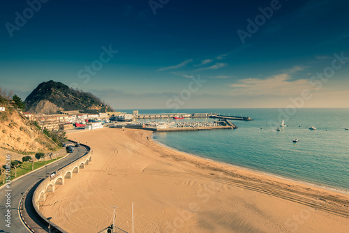 Fishing port of Getaria, Basque Country, Spain. photo