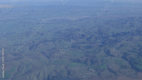 Aerial view of mountain landscape near San Francsico, California photo