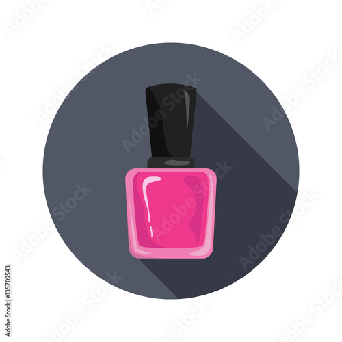 Nail polish color icon for web and mobile design