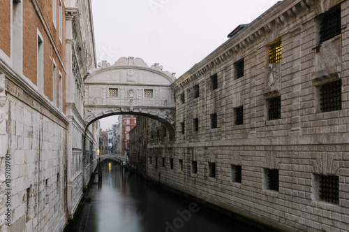 Bridge of Sighs in Venice, Veneto, Italy, Europe