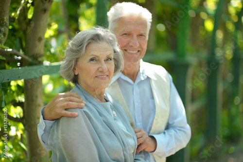 Elderly couple outdoor
