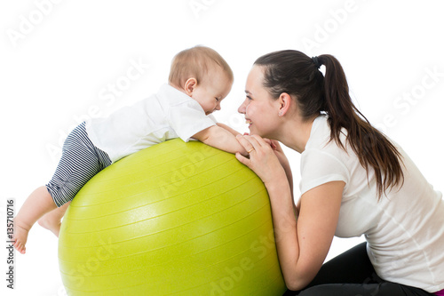 young mother and her baby d...