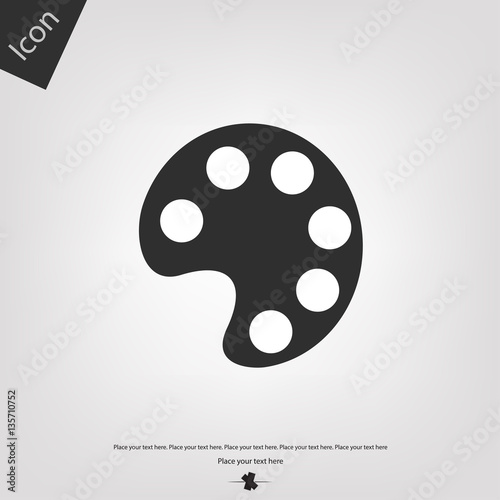 Color palette vector icon