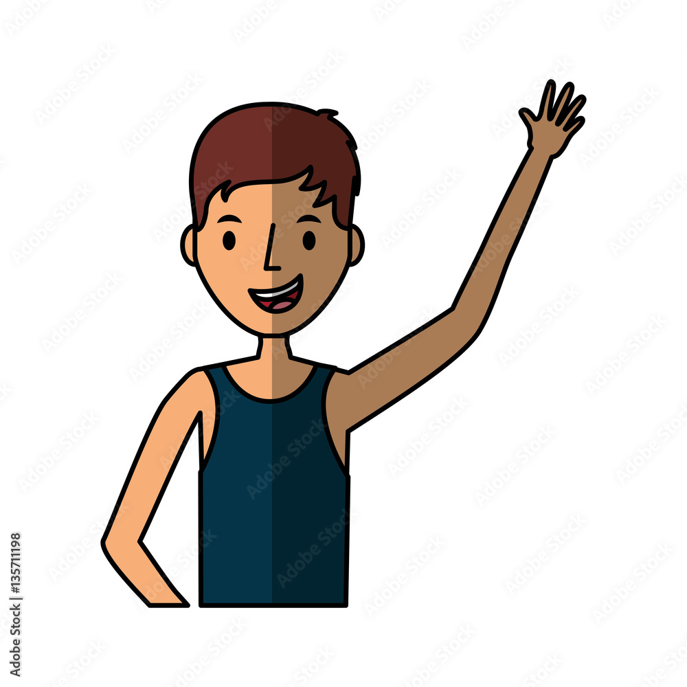 young man character with summer clothes vector illustration design young man character with summer clothes vector illustration design