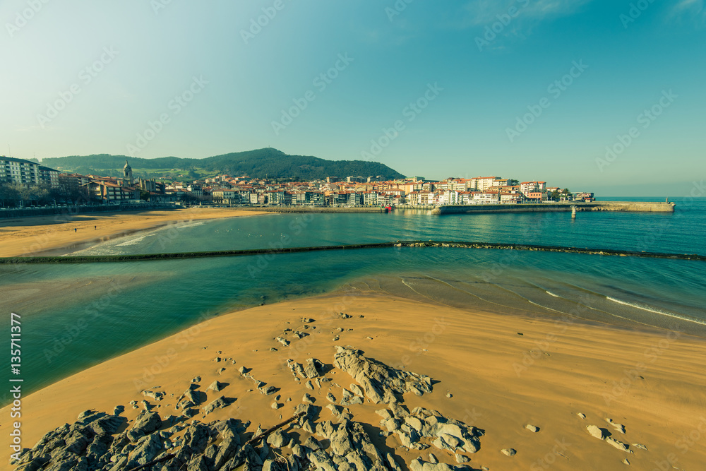Costaline vista in Basque Country, Spain