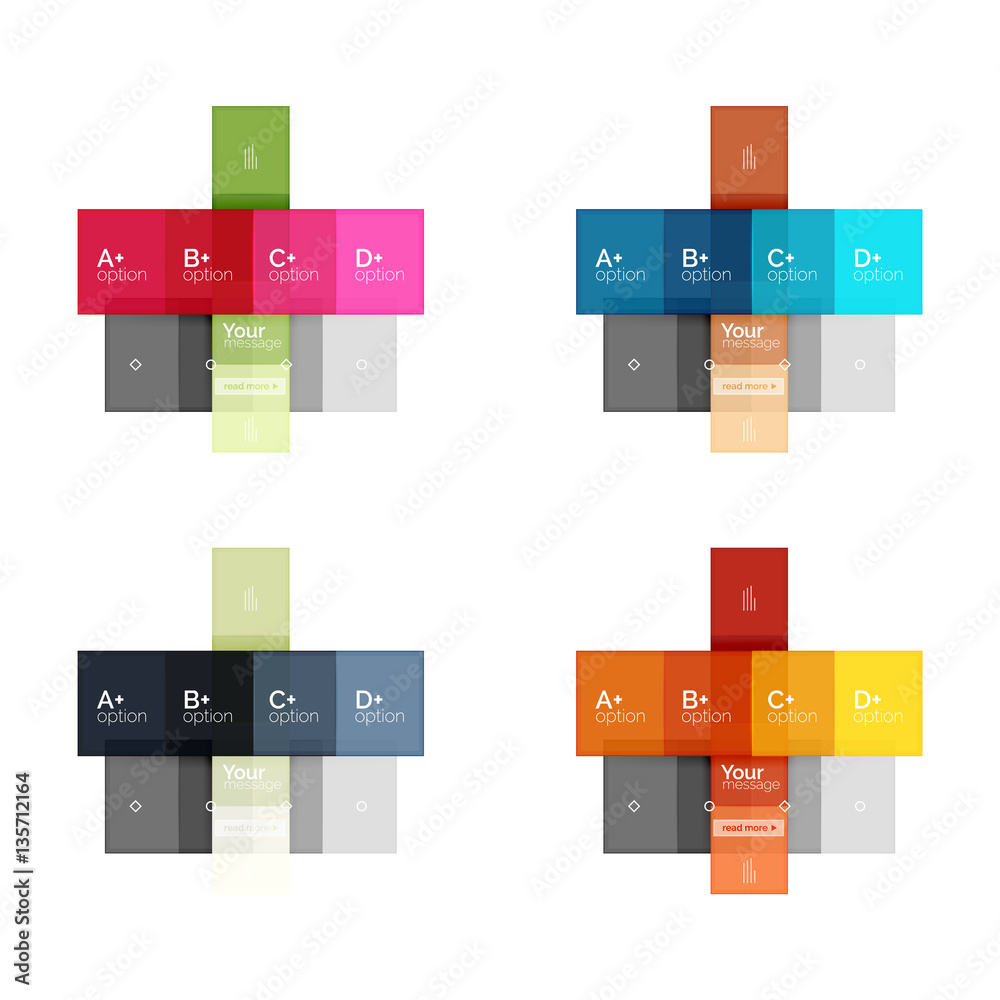 Fototapeta premium Abstract geometric line infographic templates