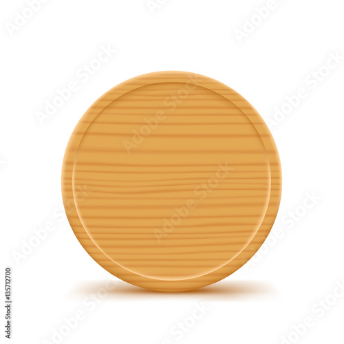 wooden round board