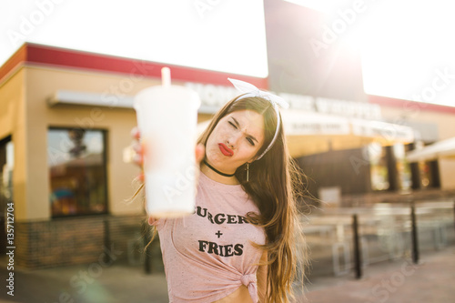 American pin-up teenager