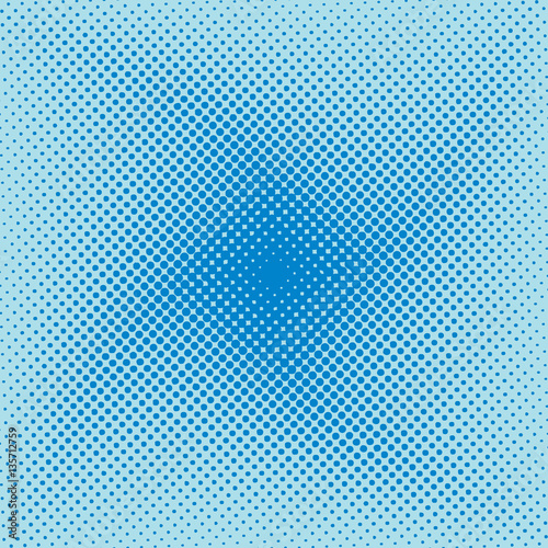 Modern blue halftone wave swirly background