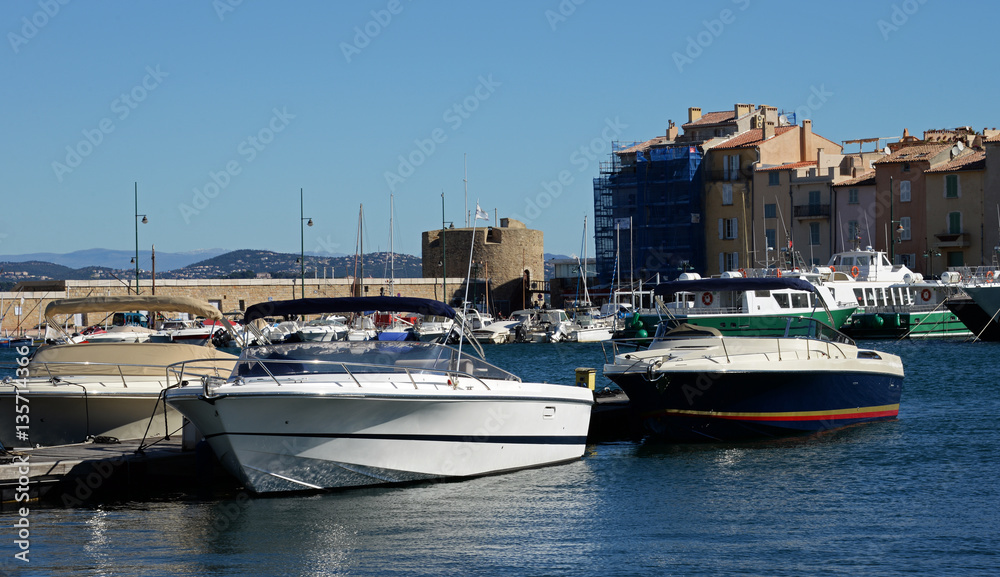 Der alte Hafen von Saint-Tropez Cote d´Azur