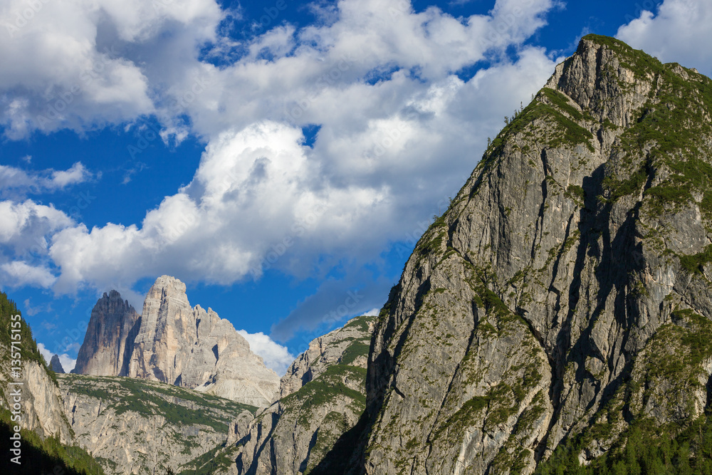 Amazing view of Mountains near Tre Cime di Lavaredo, Dolomite Alps, Italy