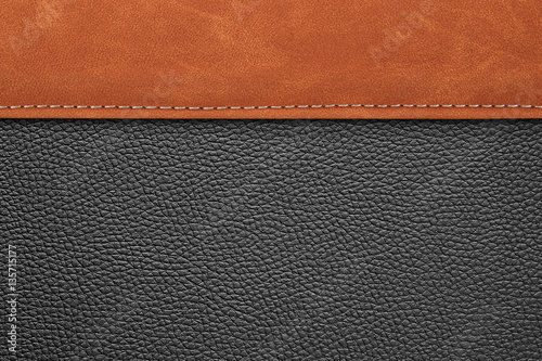 Wallpaper Mural stitched leather background gray and brown colors Torontodigital.ca