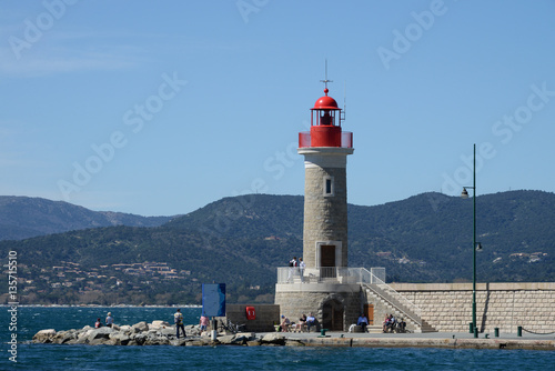 Leuchtturm Hafeneinfahrt Saint-Tropez an der Cote d´Azur