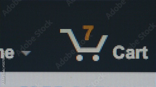 TIME-LAPSE: Shopping in a online shop - Cart (macro)