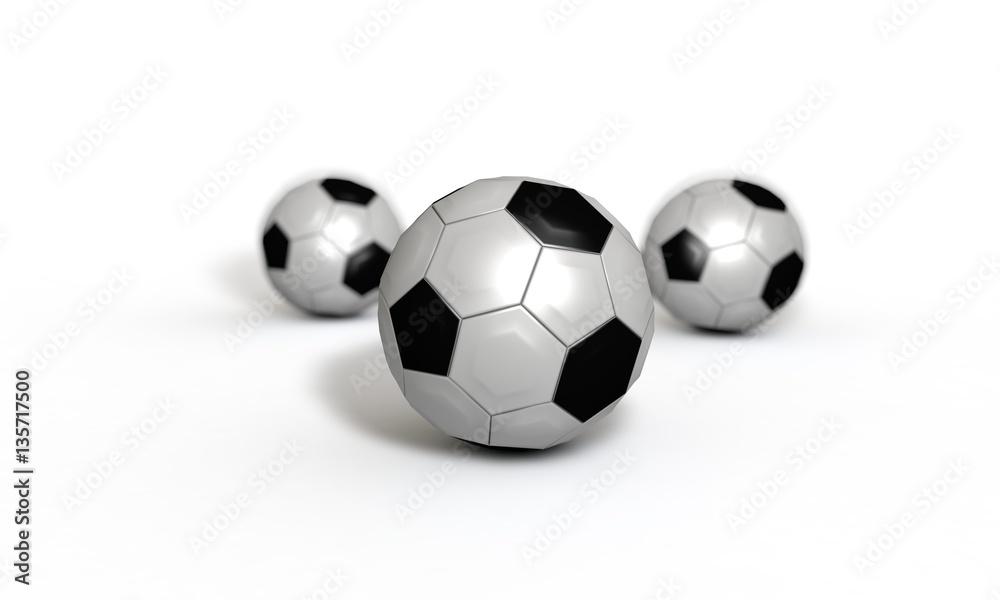 Football modelling background blur 3d render Football modelling background blur 3d render