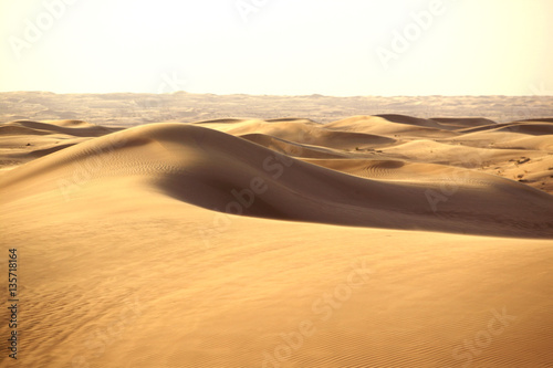 Sanddünen in der Wüste bei Dubai, Vereinigte Arabische Emirate, Naher Osten