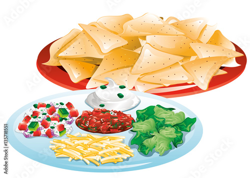 Chips and toppings