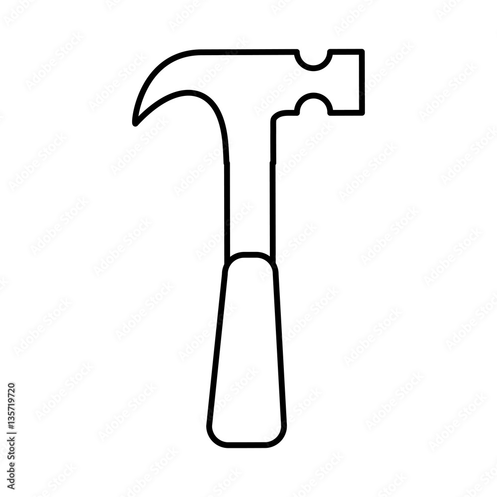 hammer tool isolated icon vector illustration design hammer tool isolated icon vector illustration design