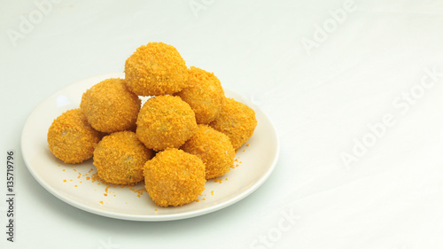 Fried Mozzarella Cheese Balls - Potato Balls