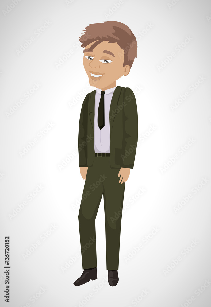 Business Man-Isolated On Gray Background.Vector Illustration,Graphic Design.For App,Web Site,Print,Presentation Templates,Mobile Applications And Promotional Materials.Office Concept Business Man-Isolated On Gray Background.Vector Illustration,Graphic Design.For App,Web Site,Print,Presentation Templates,Mobile Applications And Promotional Materials.Office Concept
