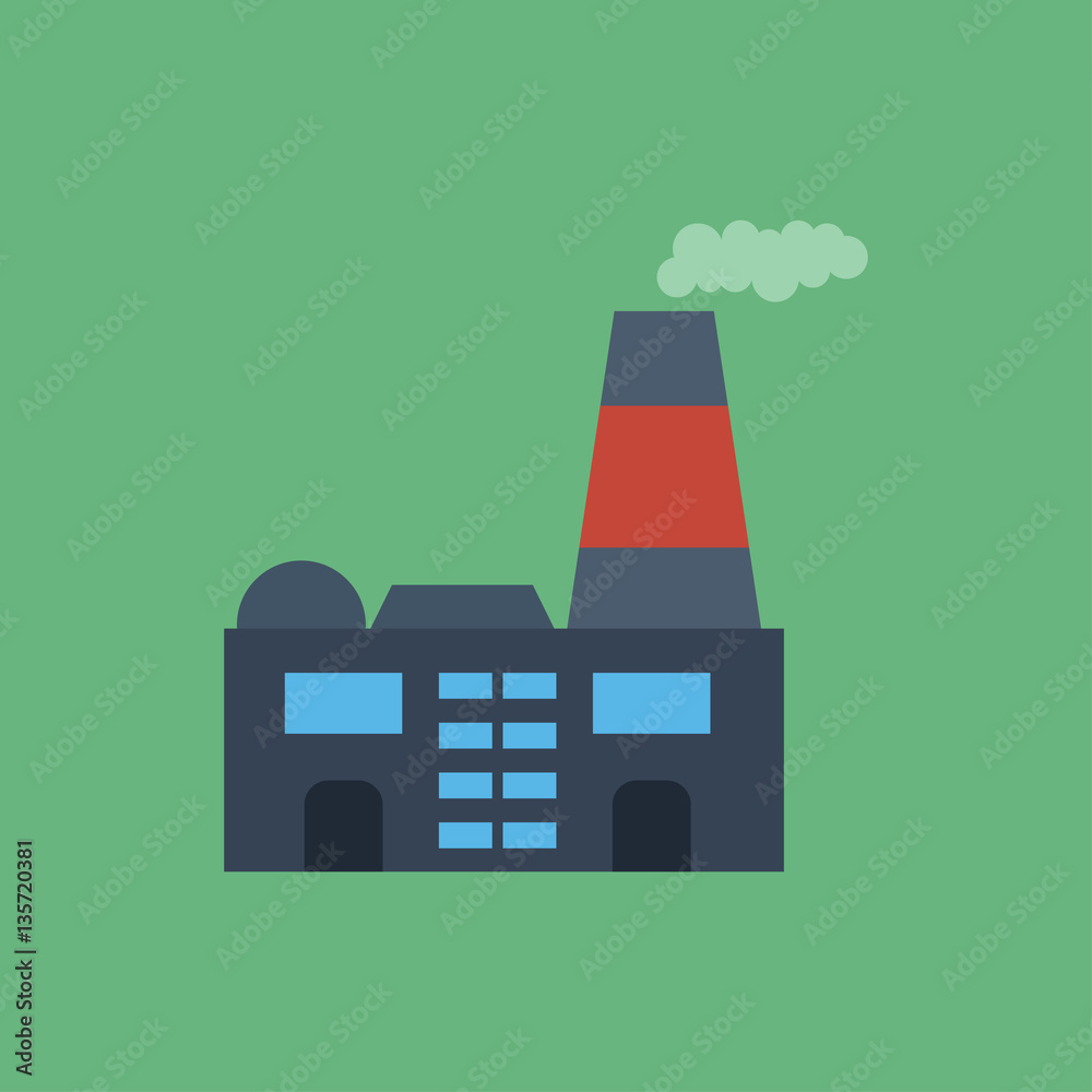 Fototapeta premium factory icon