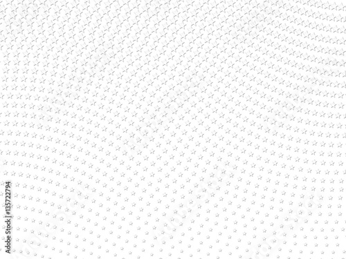 White embossed halftone star pattern textured background