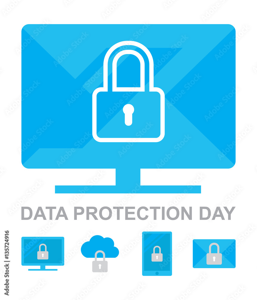 Data Privacy Day 26 January Icons Collection
