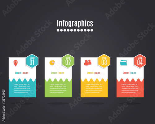 Vector colorful info graphics