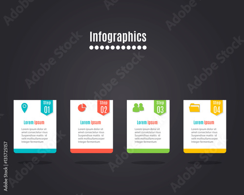 Vector colorful info graphics