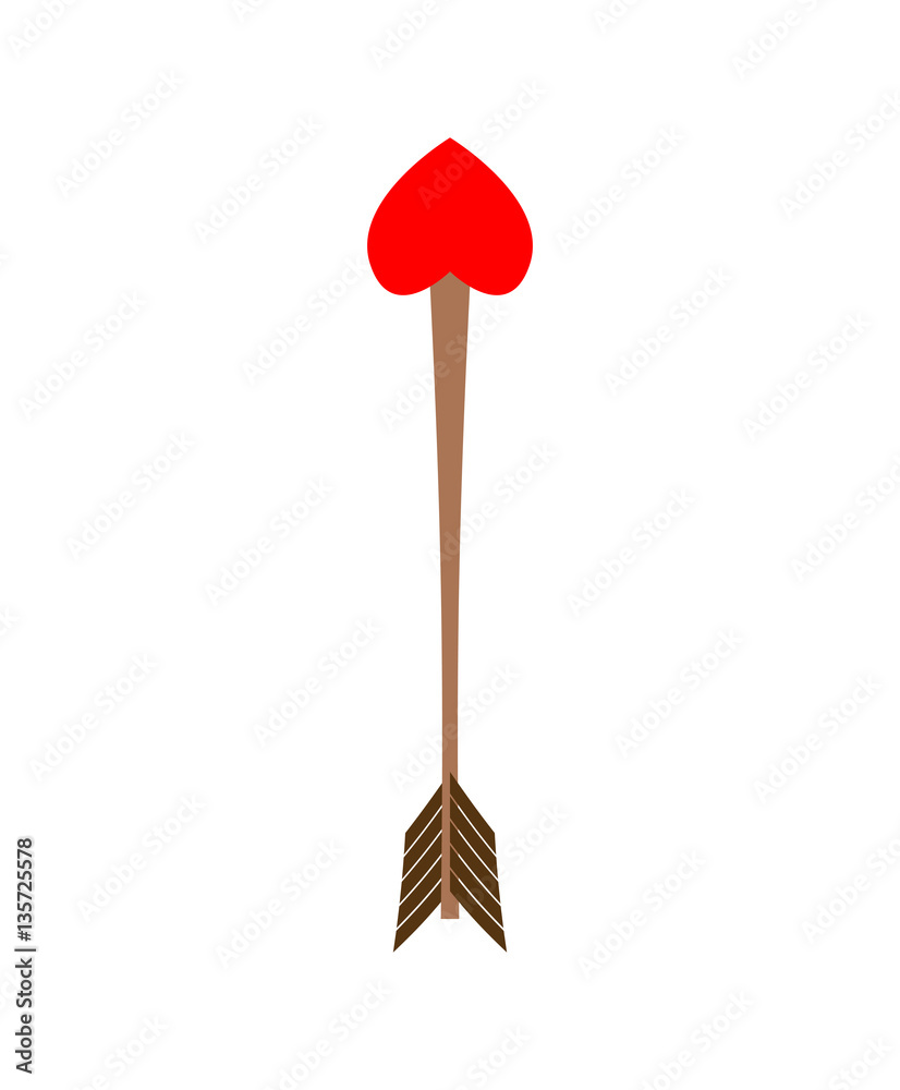 Cupid Arrow heart. Illustration for Valentines Day Cupid Arrow heart. Illustration for Valentines Day