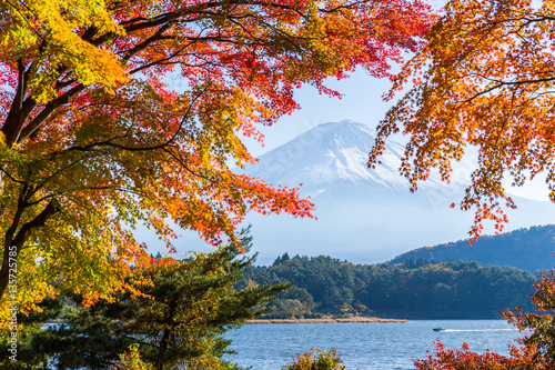 Mount Fuji in Autumn season