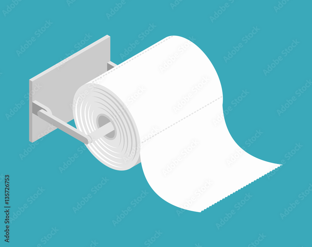 bumf on holder. Roll of toilet paper. bumph isolated bumf on holder. Roll of toilet paper. bumph isolated