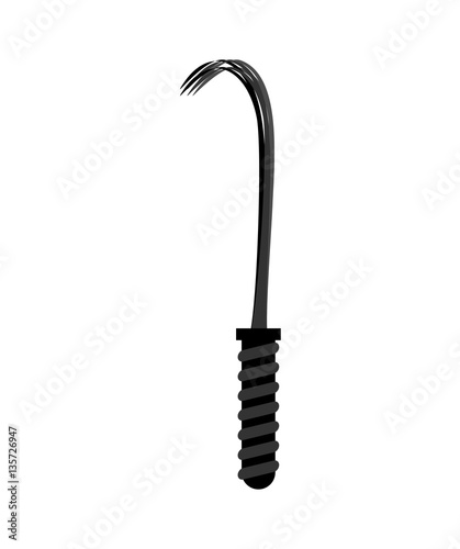 BDSM whip isolated. Sex toy for adults