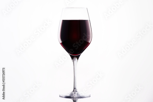 Classy glass of red wine