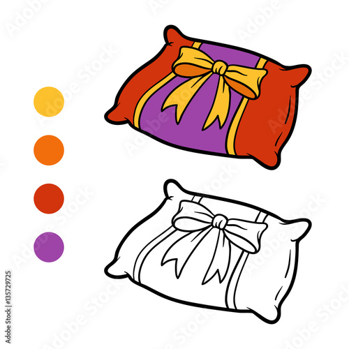 Coloring book, Pillow