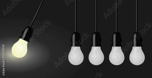 Light bulb vector