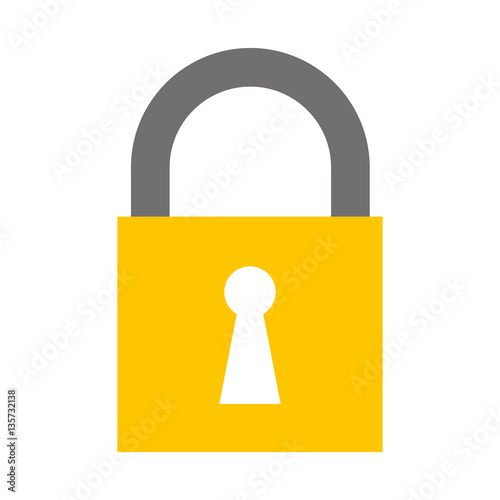 safe padlock isolated icon vector illustration design
