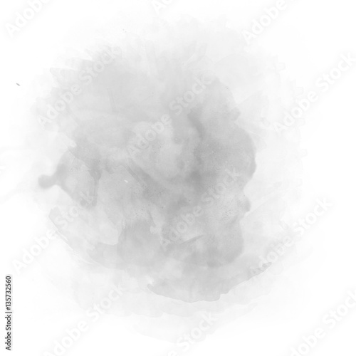 Grey watercolor splash