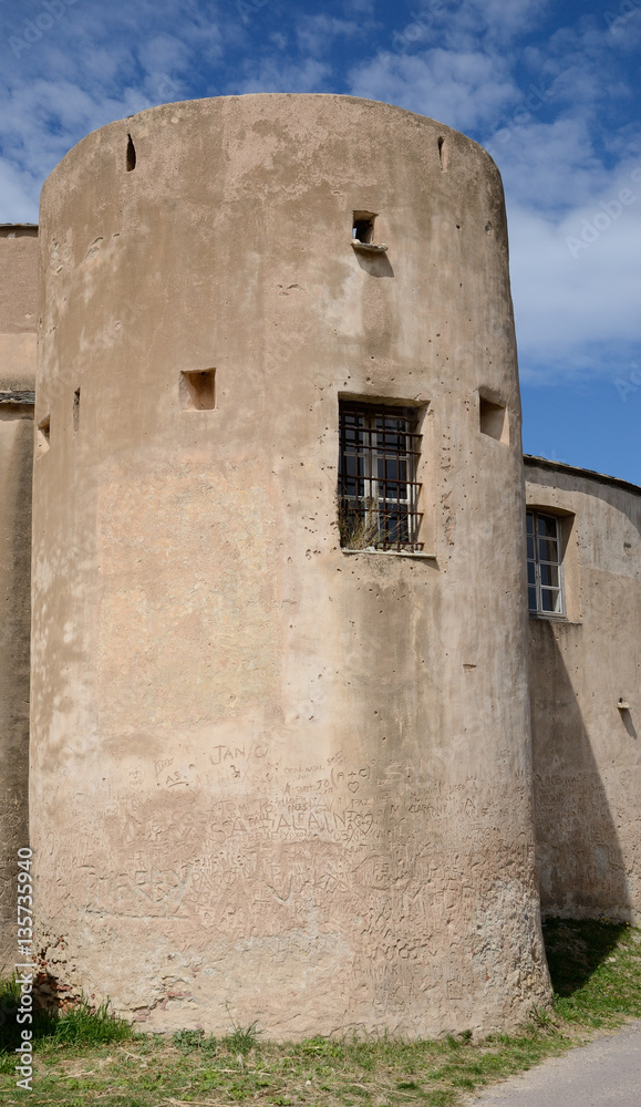 Genoese citadel in the Corsican towns Saint-Florent