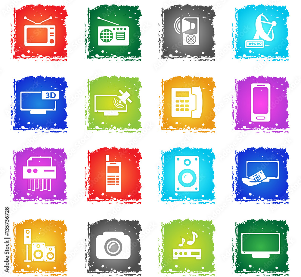 home appliances icon set home appliances icon set