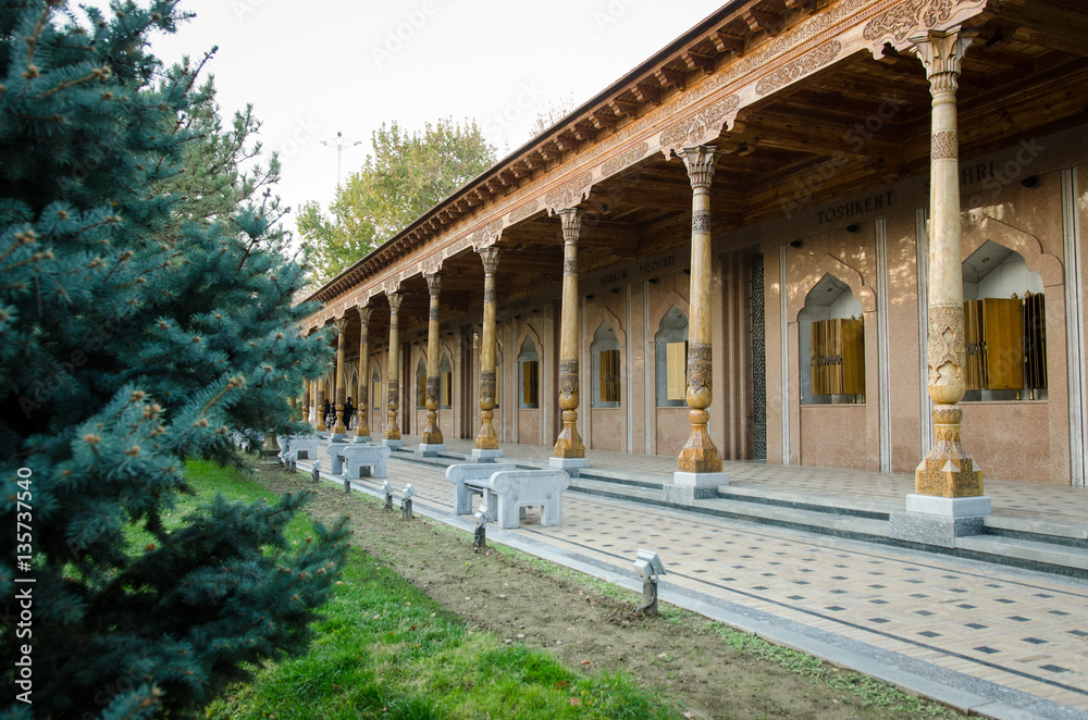 the large Memorial of World War II. Tashkent
