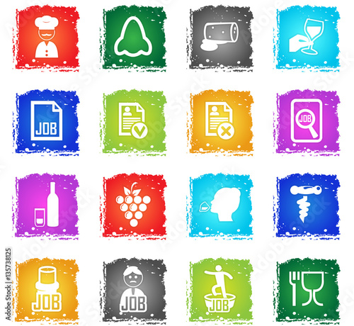 job search icon set