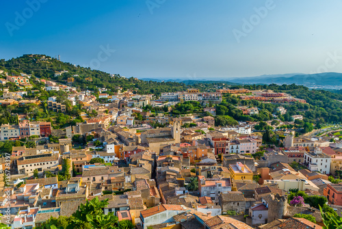 Fototapeta Naklejka Na Ścianę i Meble -  View from hill of Begur (Catalonia, Spain)