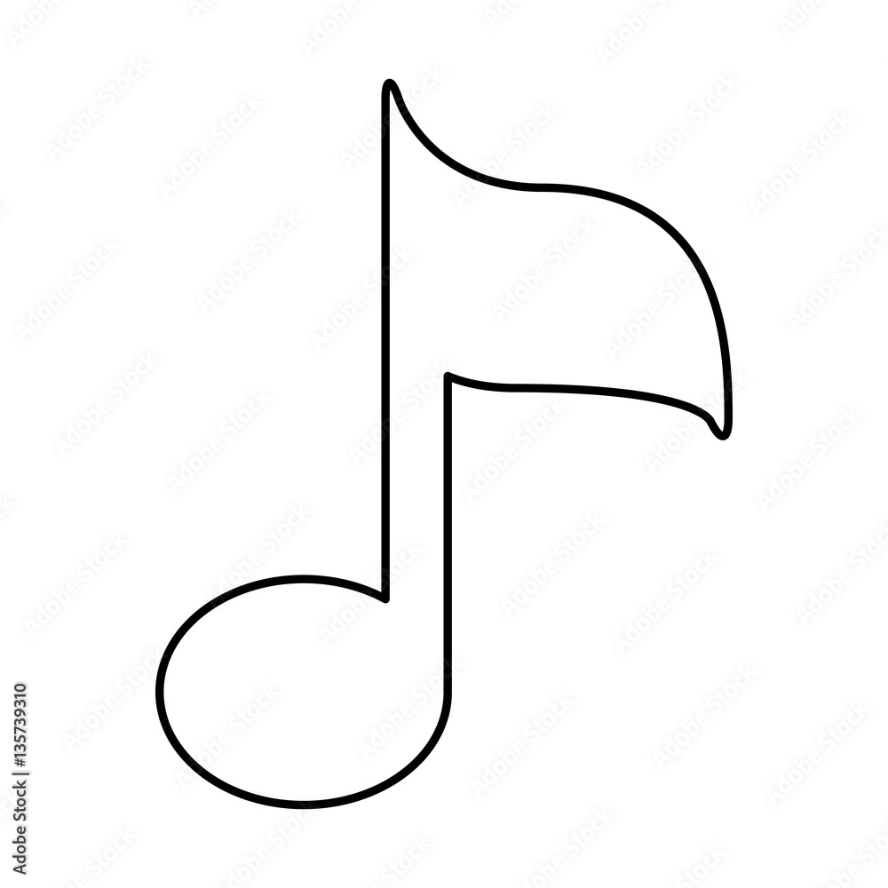 music note isolated icon vector illustration design music note isolated icon vector illustration design